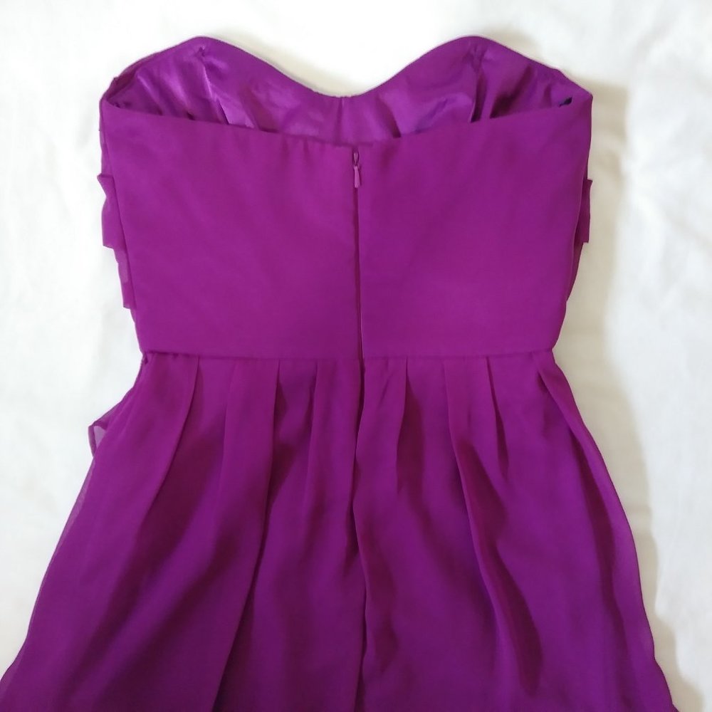 After Six Formal Bridesmaid Dress Persian Plum Size 2 - Picture 7 of 11